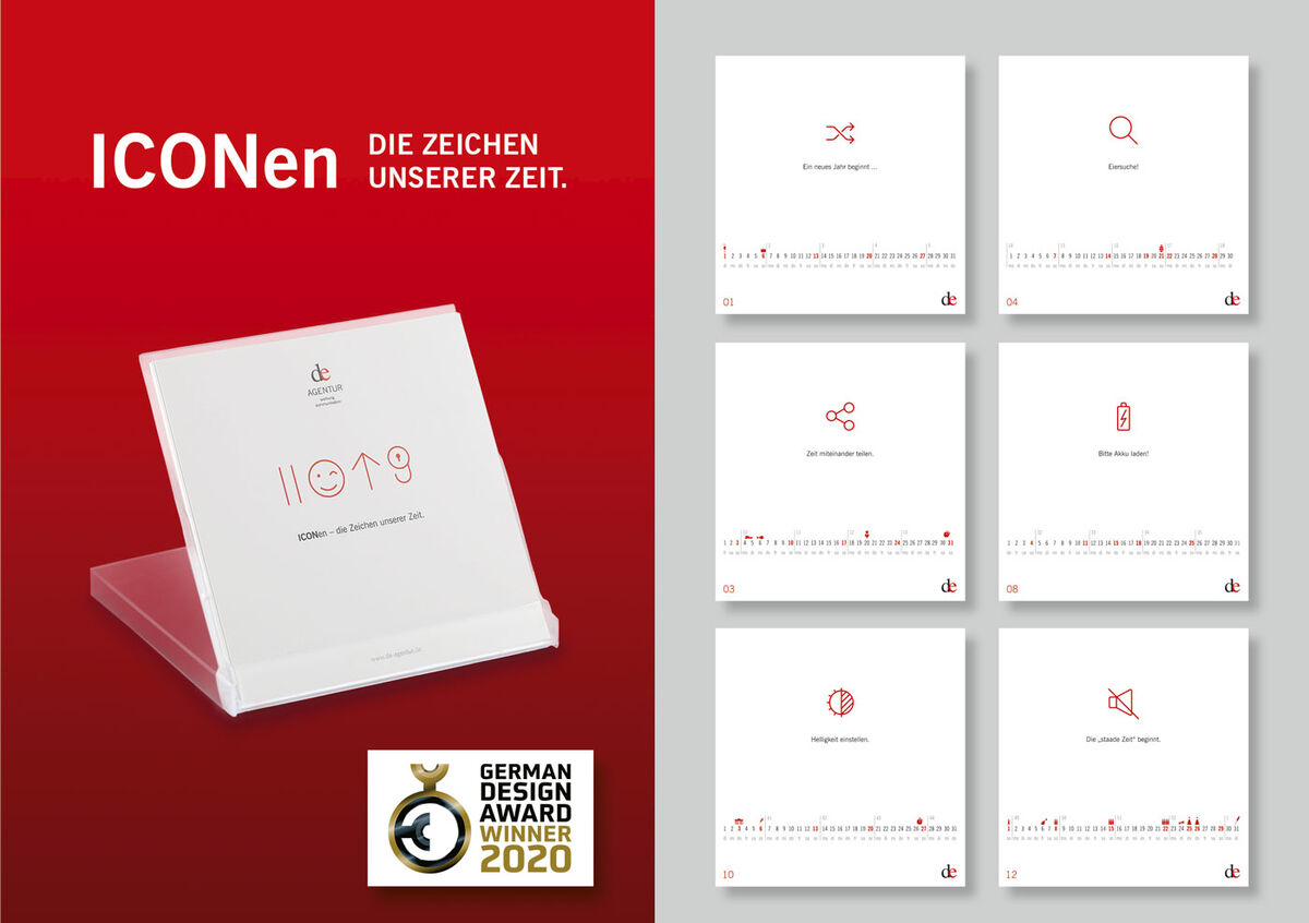 Der Kalender, der den German Design Award 2020 gewonnen hat