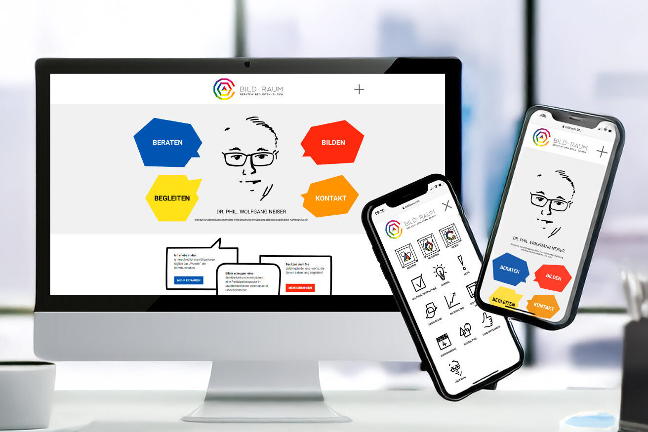 Mockup der Webseite von Wolfgang Neiser
