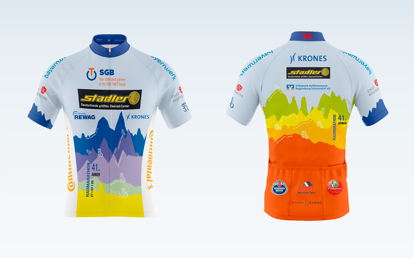 Mockup der Arber-Trikots