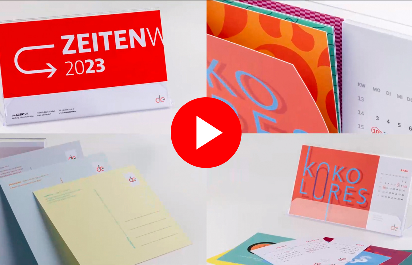 Video mit Animationen der Kalenderblätter