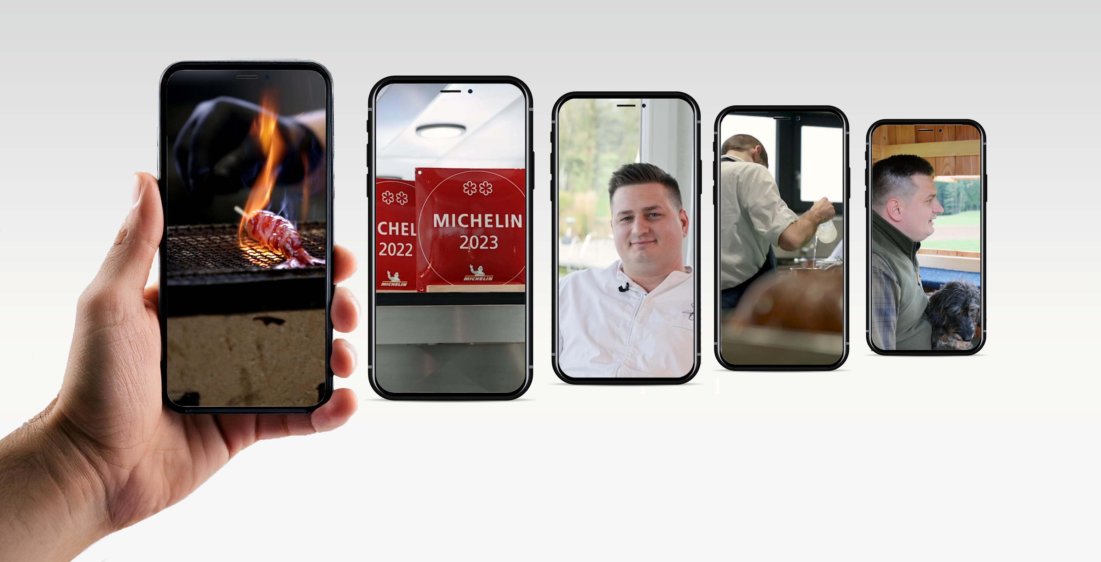 Handymockups des Testimonial-Videos von Herrn Obendorfer