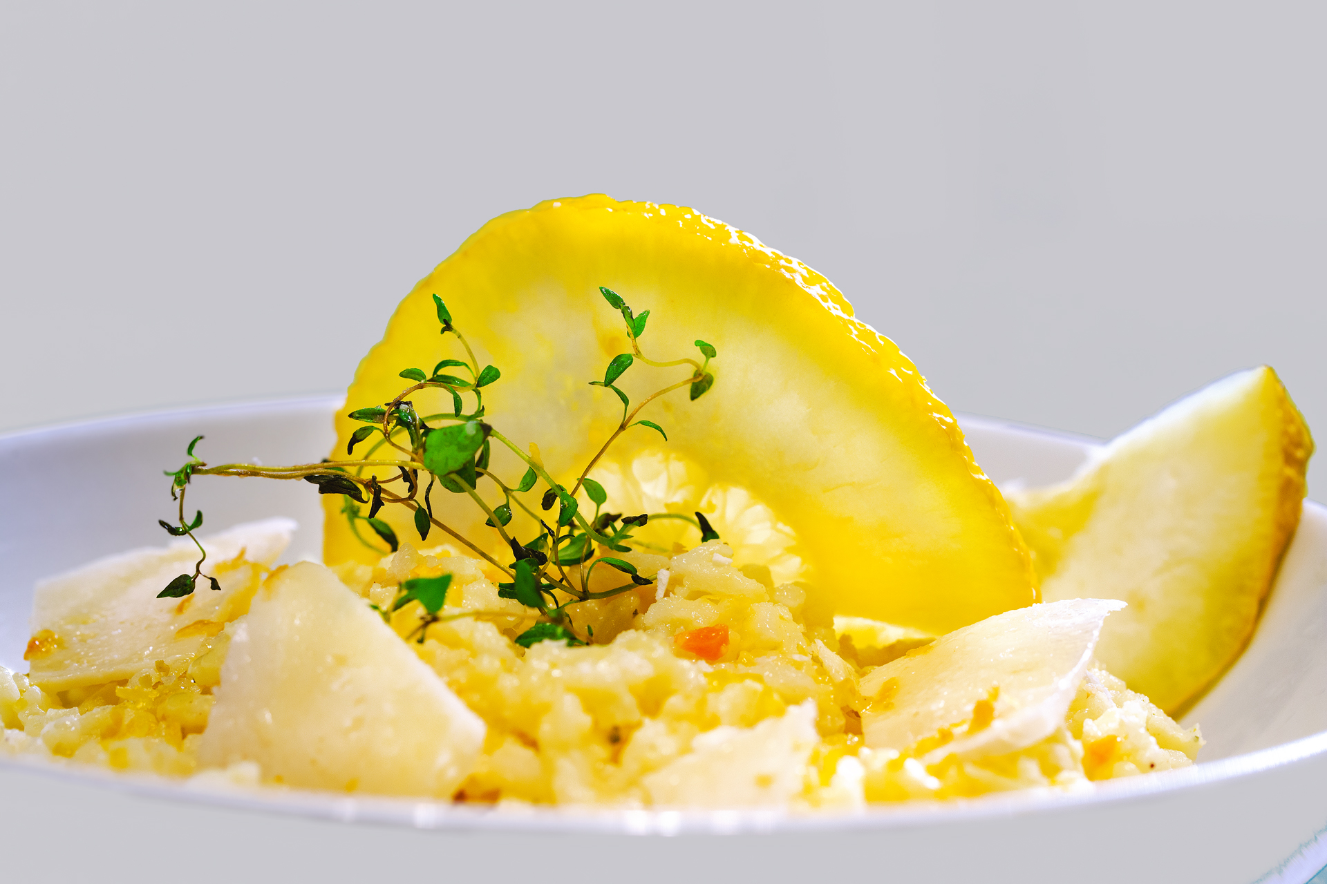 Risotto mit Tomaten, Thymian und Parmesan